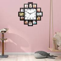 Photo Frame Clock with 12-Picture Display