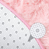 Super Soft Plush Round White Rug