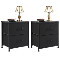 Set of 2 Fabric Drawer Cabinets