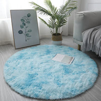 Super Soft Plush Round White Rug