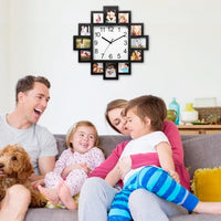 Photo Frame Clock with 12-Picture Display